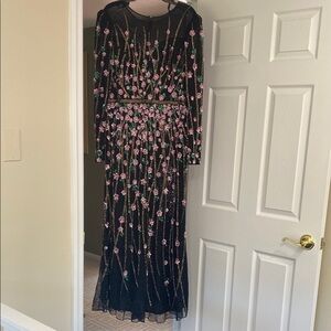 Macduggal beaded evening gown.